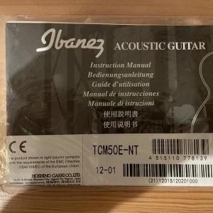 Ibanez TCM50E-NT1201 - Guitare electro acoustique