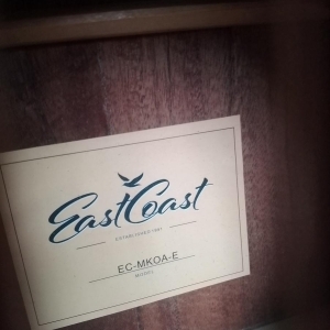 EastCoast EC-MKOA-E Guitare Électro acoustique de voyage