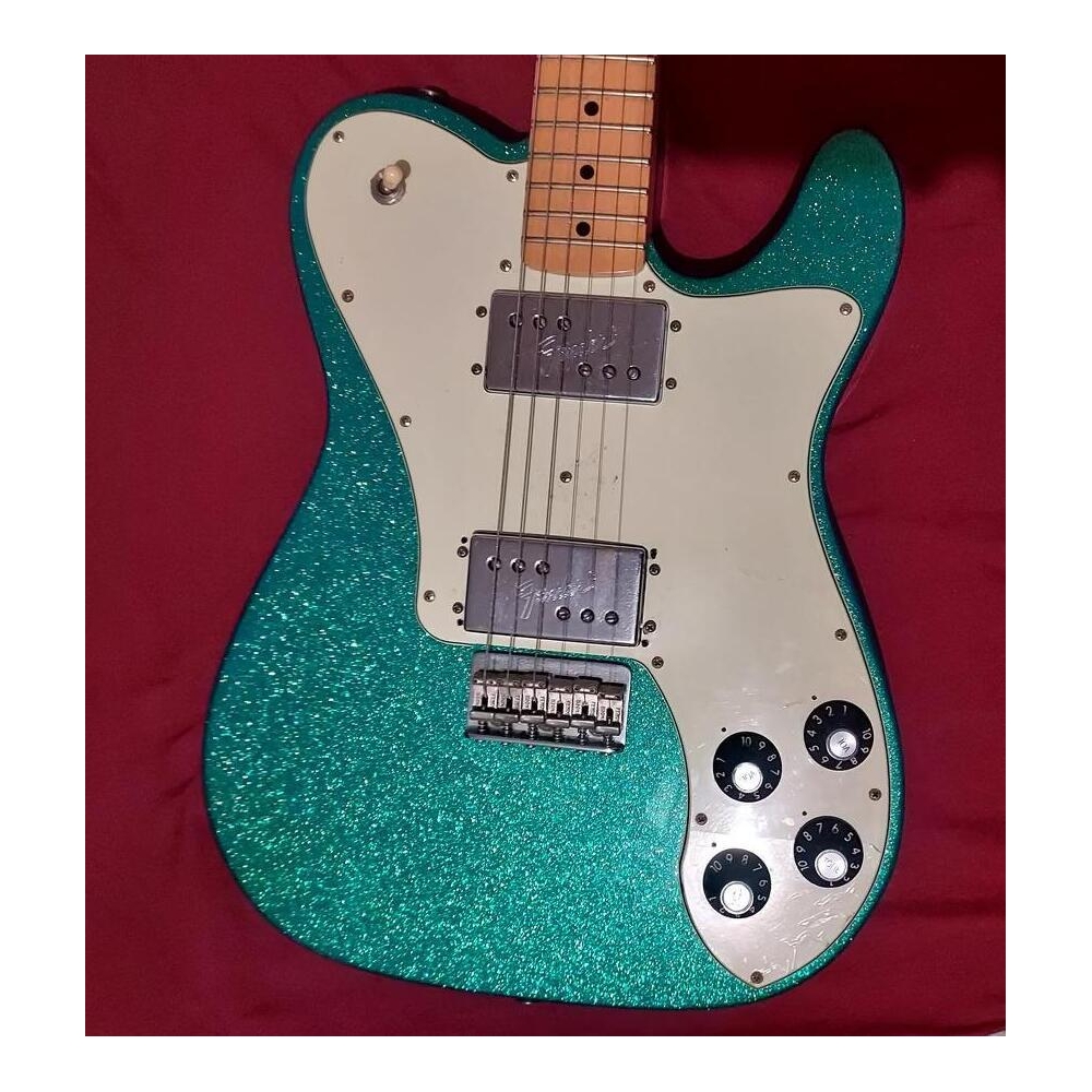 Fender Telecaster Deluxe 72 Blue Sparkle Tele réédition 2012