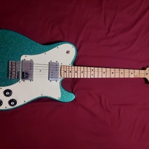 Fender Telecaster Deluxe 72 Blue Sparkle Tele réédition 2012