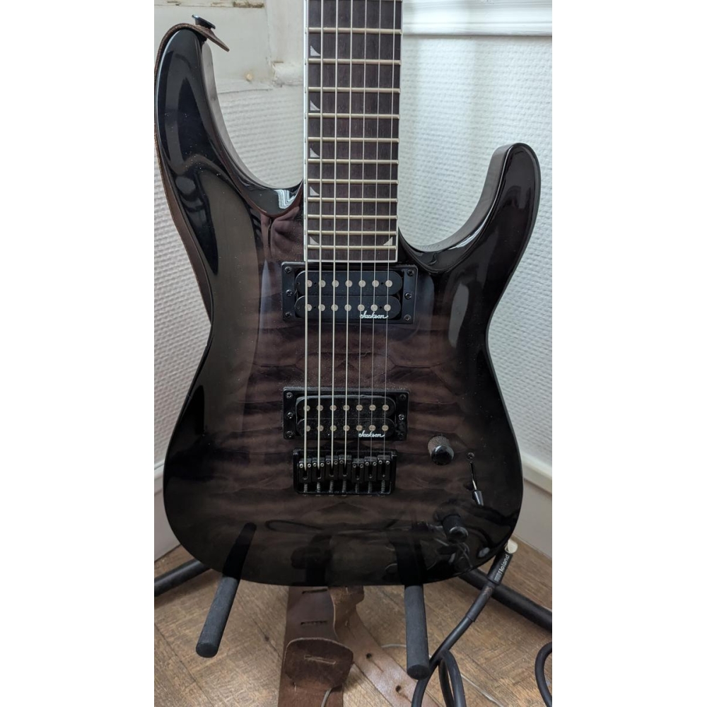 Jackson JS22-7 Guitare électrique 7 cordes + ampli + pédalier + stand guitare