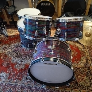 Ludwig Psychedelic Red B&0 Vintage 70's 22"x14" 12"x8" 13"x9" 16"x16" 18"x16"