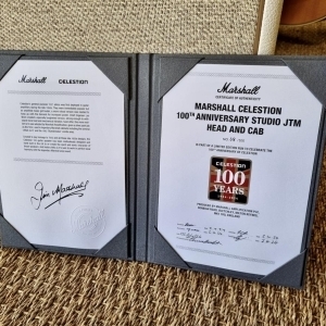 Marshall Studio JTM Celestion 100th Anniversary Head and Cab n°68/100