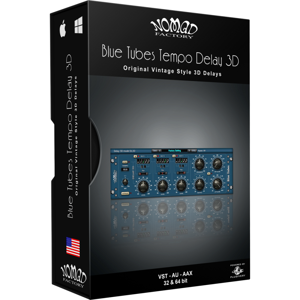 Nomad Factory Blue Tubes Tempo Delay 3D