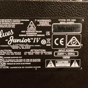 Fender Blues Junior Iv, Black