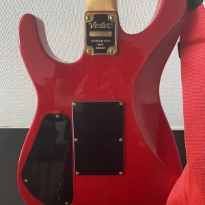 Vester JJR1290 Red flamed maple & Gold - Floyd Rose MIK 1994 + Nouveau Coffre