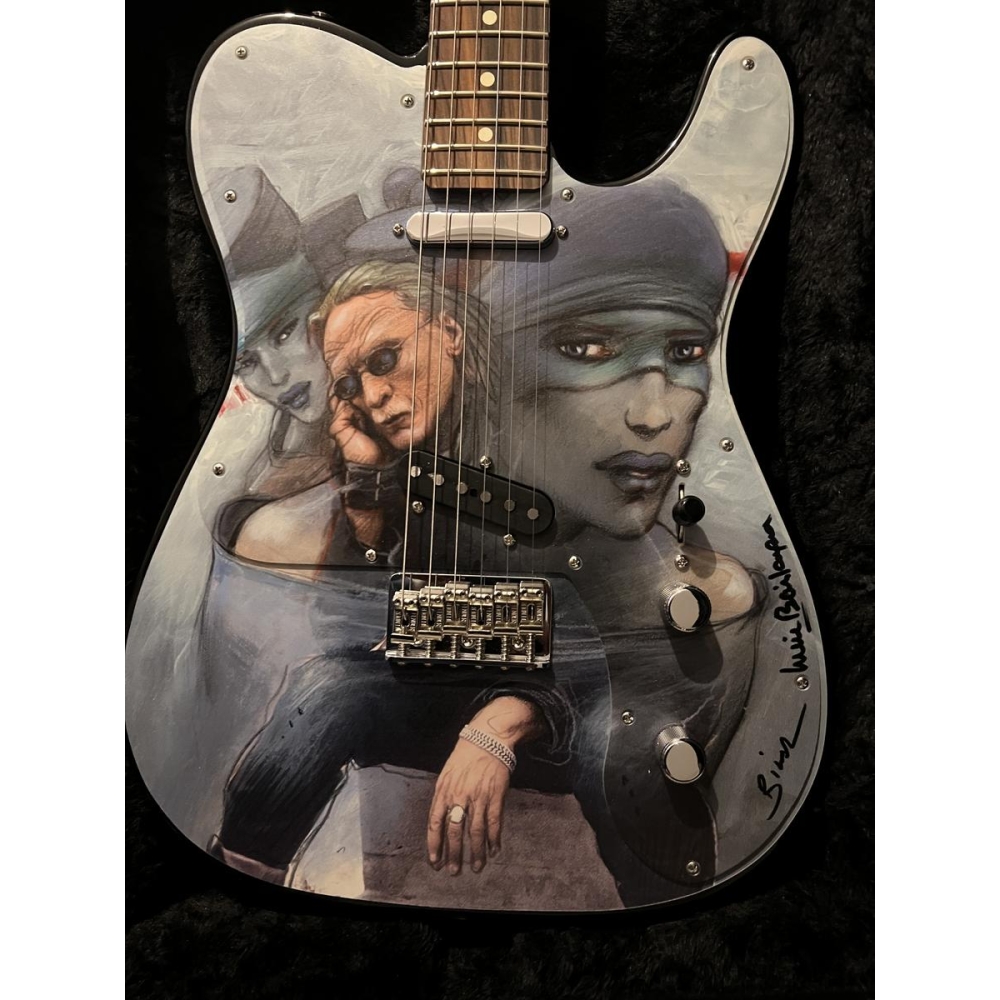 Fender telecaster Christophe par Enki Bilal