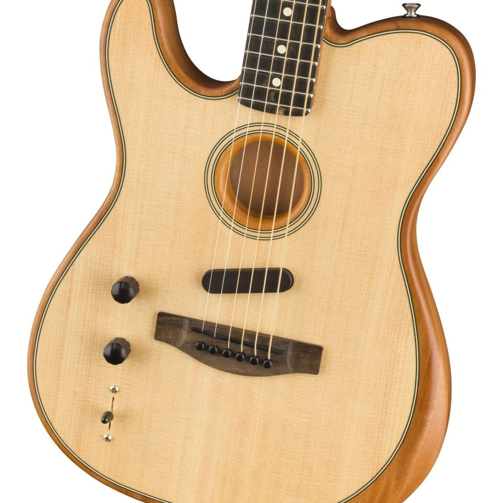 Fender American Acoustasonic Telecaster, gaucher - Naturel