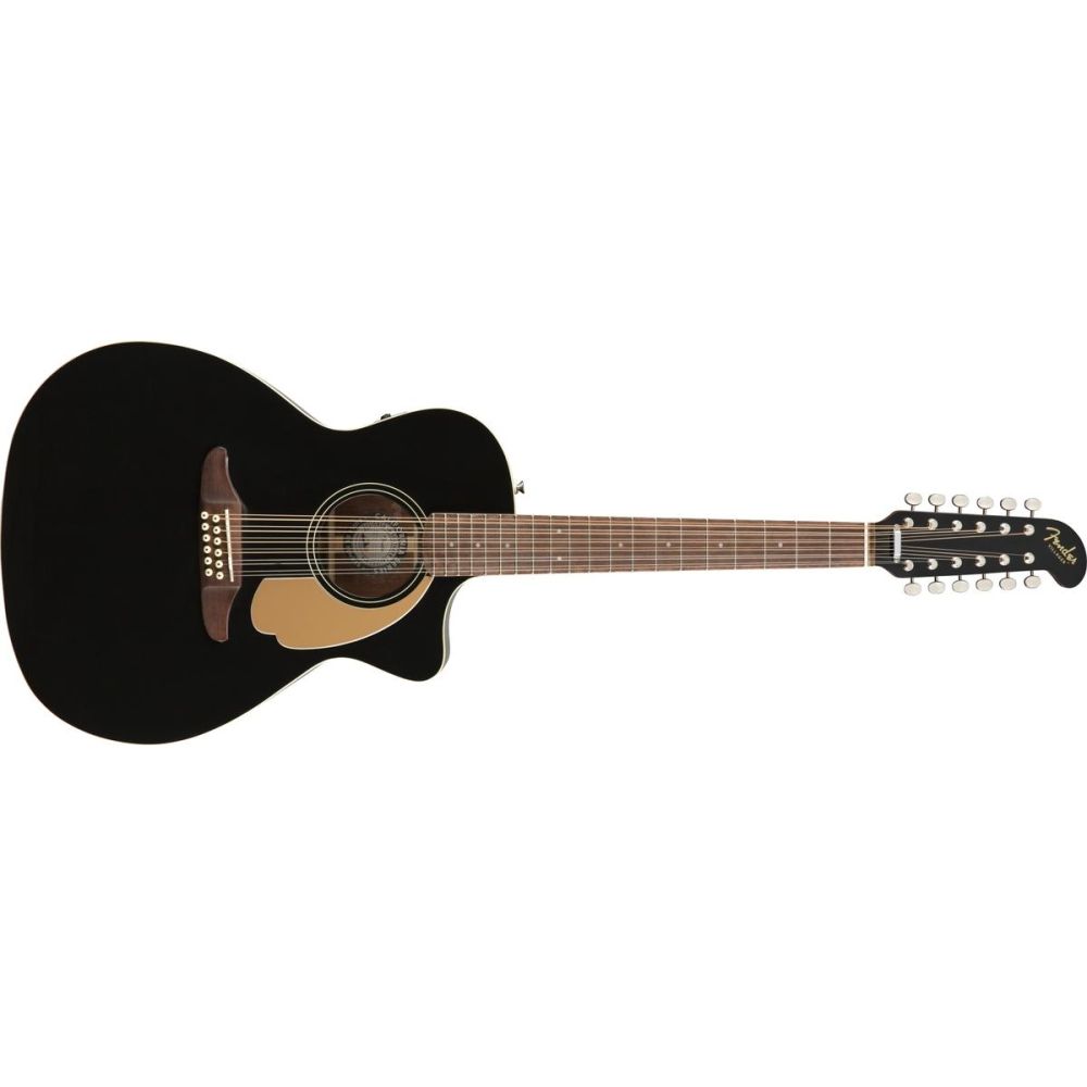 Fender Villager 12 cordes V3 – Noir avec touche en noyer