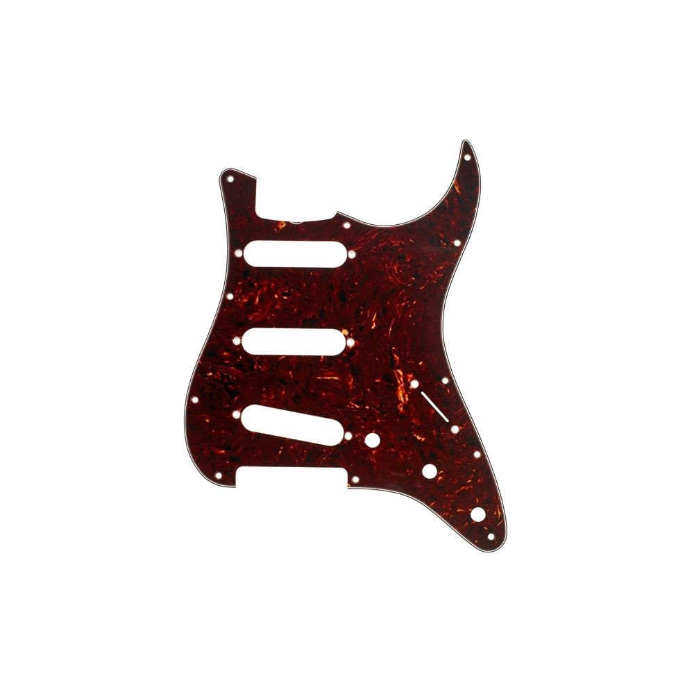 Fender Pickguard Strat S/S/S de style vintage des années 60 à 11 trous - Écaille de tortue