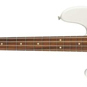 Fender Player Precision Bass pour gaucher –  Polar White avec touche en Pau Ferro