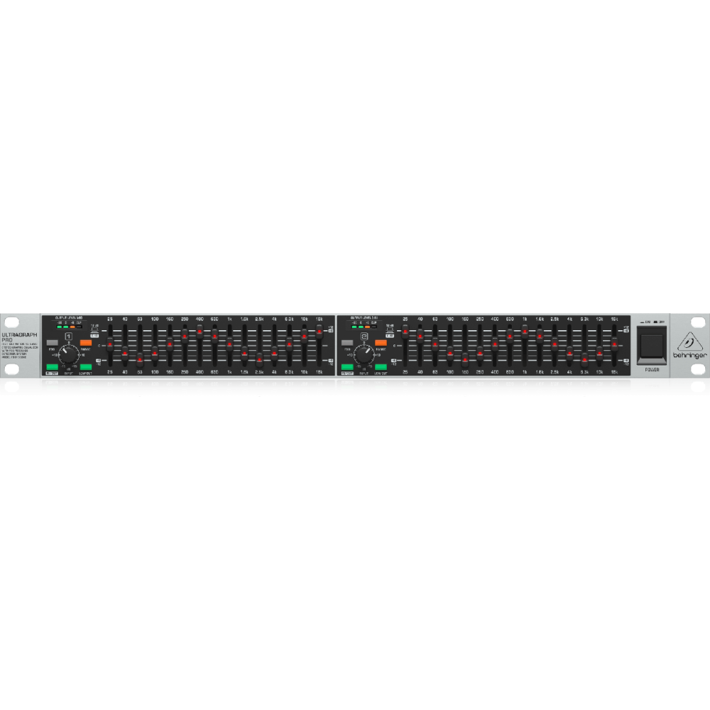 Behringer Ultragraph Pro FBQ1502HD 15-band Stereo Graphic Equalizer avec FBQ Feedback Detection