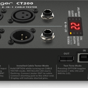 Behringer CT200 8-en-1 Testeur de cables