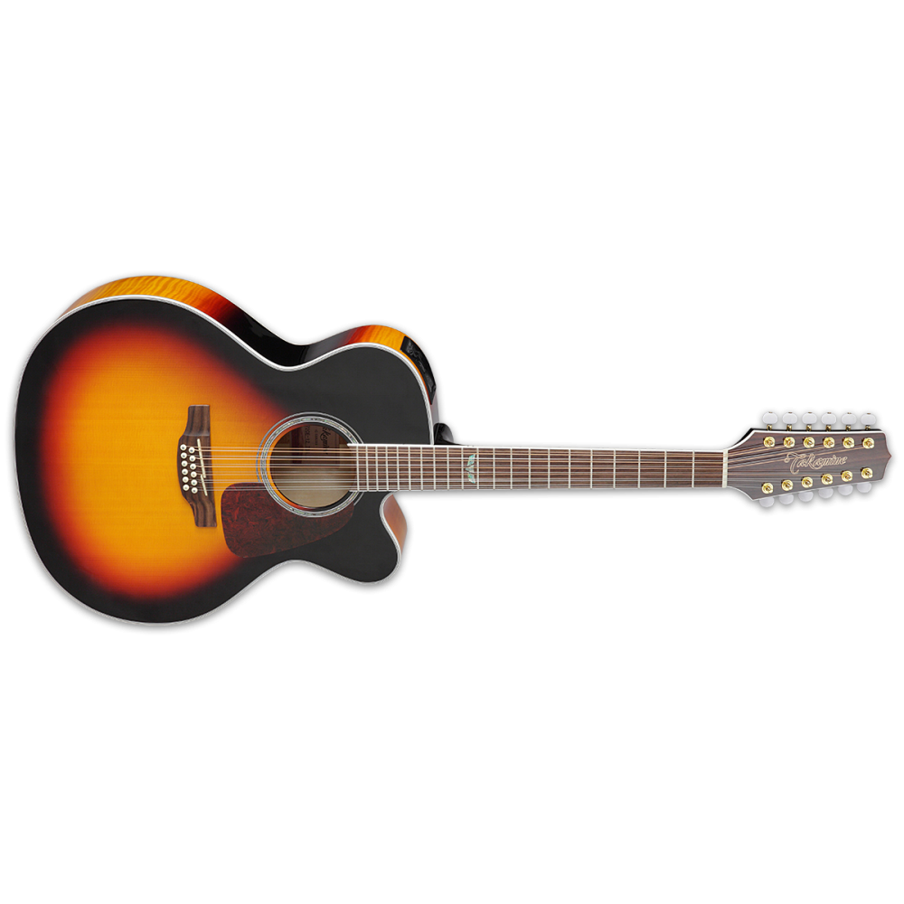 Takamine GJ72CE Guitare électro-acoustique 12 cordes - Brown Sunburst