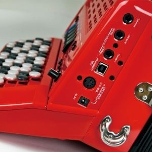 Roland FR-1xb Button-type V-Accordion - Rouge