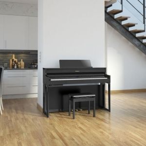 Roland HP704 - Polished Ebony Finish